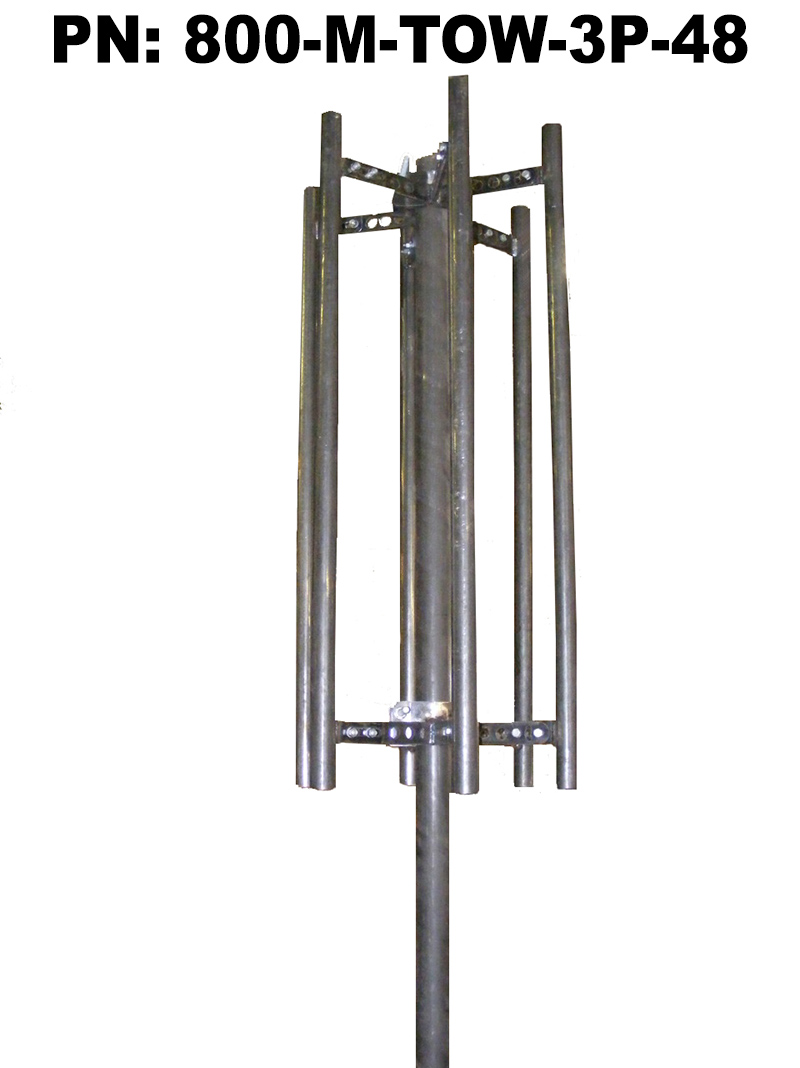 Triple Standoff Pipe Sector Antenna Mount with 3 x 48" Masts